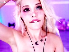 Ditzy blonde ASMR slut naked