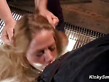 Gimp Anal Fuck and Deep Throt Blowjob