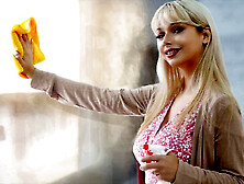 Milf Loira Peituda Jessica Deixa Seu Enteado Tesudo Foder Seus Peitos Na Piscina