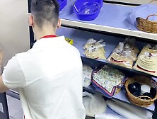 Sexo anal en LA PANADERIA argentina - Alyne Moon ft.  LukasMaster