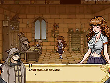 Sexy genie school girl with big boobs gets magical in the Harry Potter universe