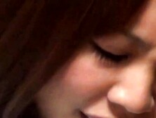 Young Japanese hottie toying pussy until orgasm