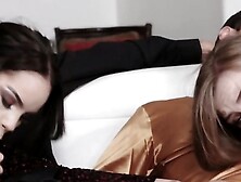 Gracy May And Tory Get Doggystyled By Each Others Horny Daddies