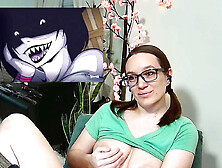 Milf rides a huge Bad Dragon dildo while watching The Cursed Prince in Derpixon's reaction