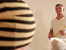 Rich Mom flirts with Handyman for Hard Anal Sex