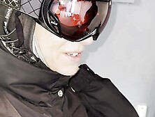 Lety Howl sucks an Englishman she picked up at the ski locker in a hotel in the mountains.