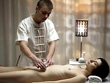 Youthful Masseur Is Working Hard To Enjoyment Lewd Gal