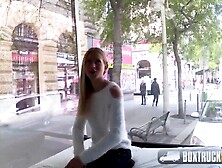 Kiara Lords giving oral pleasure to a model agent