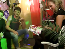 Joana & Phoebe & Stacy & Suzanna in horny bimbos get fucked hard in an orgy movie