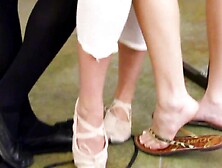 Ballet beauties abase their recent training partner!