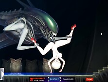 Big Ass Blonde In The Biggest Aliens Dick In This Game - Alien Quest Eve