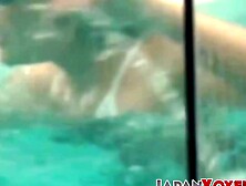 Blonde girl blowjob and rimming before sex