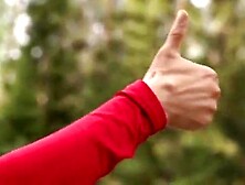 Hot hitchhiker Eva Lexx got her 1st anal-act of love with a stranger who banged her hard in the booty FLX006P01