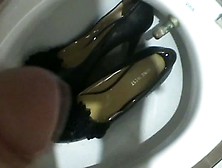 Wife's Nine West Platform Pump Shoes Pissed Cummed