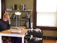 Lesbo Trio In The Library After Closing Hour