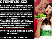 Hotkinkyjo The Lime Princess & Anal Prolapse