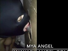 Glory hole slut paid to give a blow job and fuck!