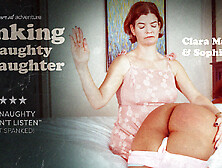 Teeny Sophia Quinn Gets Spanked By Her Wicked Stepmom Clara Matthews After Being Naughty (18+)