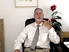 ManPuppy: Psychiatrist Richard Lennox Teaches Virgin To Cum In Office Session