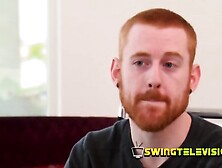 Swinger ladies arrive to the Red Orgy Room dressed with sexy lingerie.  They are ready to start.