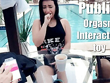 Hot Public Female Orgasm Interactive Toy Beautiful Face Agony Torture Girl