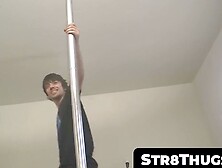 Str8Thugs. com - Pole dance and jerk off showcase with horny young straight stud's har