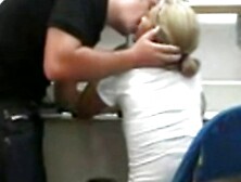 Voyeur Blowjob In The Office