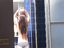 Tight Naked Blackhair In Bathroom