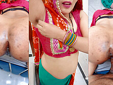 Desi Village Aunty Shaves Hairy Pussy Then Gets Fucked Hard Doggy Style - Extreme Close Up Asshole & Big Ass View