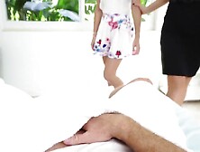 Mandy Flores and her man shag the gardener