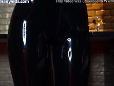 Bombshell women inside rubber catsuit by Octokuro