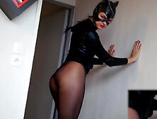 126 Sonya Durganova In Nylon Catwoman Play - Sex Movies Featuring Sexy Tights