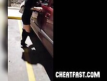 Old Guy parked next to me got a BJ at Gas Station in Public