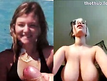 BigTittyGothEgg dildo and Kaleigh takes facial