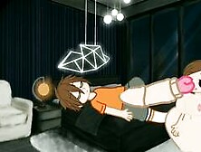 mabel have fun with a sleeping dipper