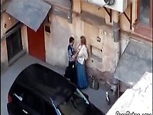 Omafotze Amateur Grandma Sex In The Back Alleyway