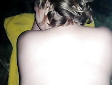 young schoolgirl sneaks out at night to get fucked in the fields