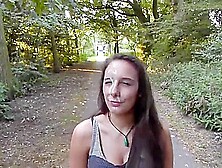 Girl Received Cum Facial In Public Park