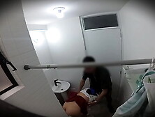 Secret cam in the shower of my nymphomaniac Mexican stepsister