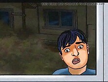 Step son checks his parents.  porn toon