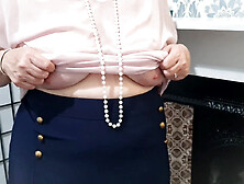 Ruin Aunt Janes Pantyhose with your Cum - BBW Amateur MILF