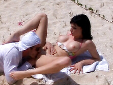 Erotic Play By The Beach With A Random Man Set To Fuck Her Like Crazy