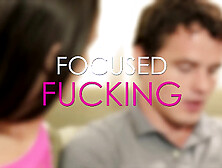 Fantasy massage.  Sex specialist Ashley Adams resolves his insecurities the way she loves