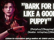 Owner makes you bark and beg for his dick | [Tease][Facefuck][Praise][Dick worship] ASMR Audio