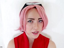 Sakura Haruno Ahegao Oral sex V. two (NARUTO COSPLAY)