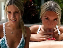 My Teen Stepsister Sucked My Dick in the Pool!!