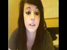 Emo College Chick Masturbating On Cam