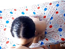 Le lleno la cara de leche después de una mamada rica a esta gordita caliente