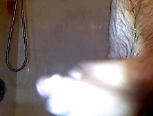 Chubby Guy Gets Horny Under The Shower And Jerks Off