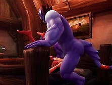 Sexy Elf Gets Big Blue Dick - Warcraft Parody